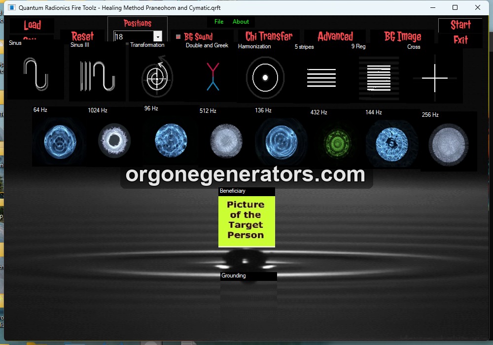 Healing Method Praneohom and Cymatic Fire Toolz template