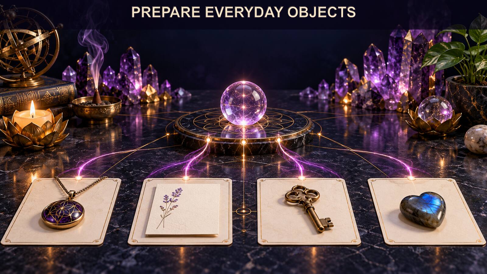 Different object types are inspected, cleaned appropriately, photographed, labeled, and assigned one voluntary purpose.