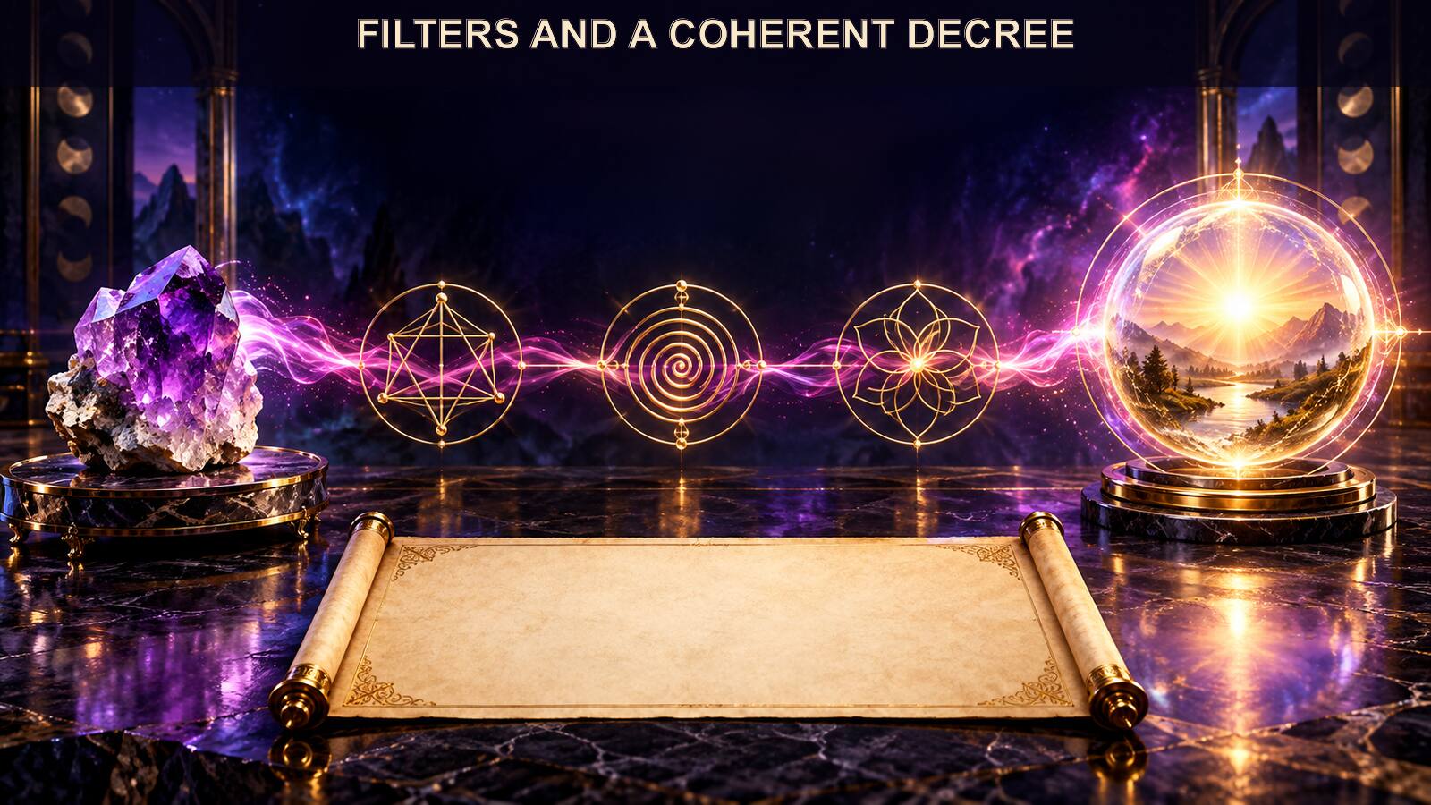One main tendency and a small set of distinct supporting filters form a clear operation instead of a crowded collection.